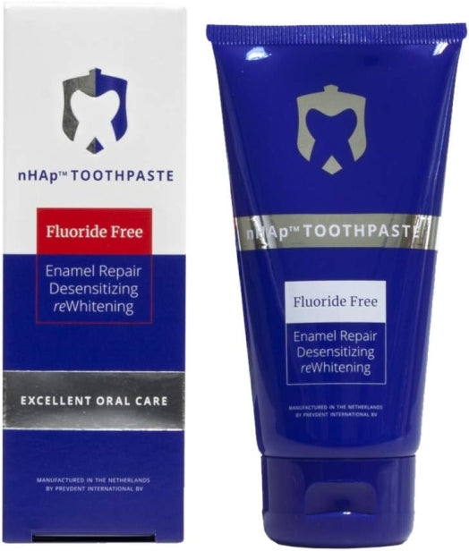 PrevDent nHAp — wybielająca pasta do zębów bez fluoru, 80 ml