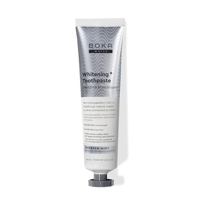 BOKA Refresh Mint — fluoride-free whitening toothpaste, 113 g