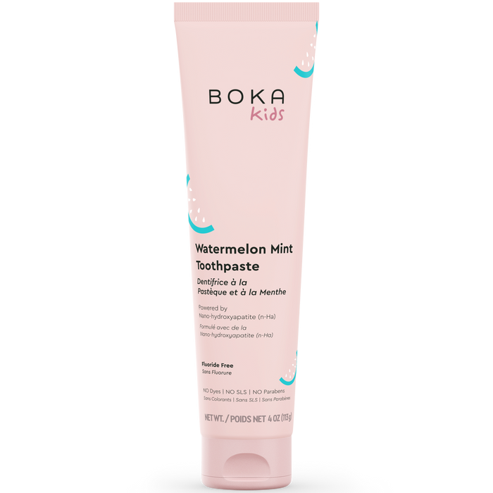BOKA Kids Watermelon Mint — fluoride-free toothpaste for children, 113 g
