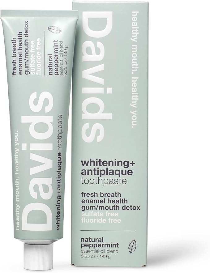 David's Peppermint — fluoride-free toothpaste, 149 g