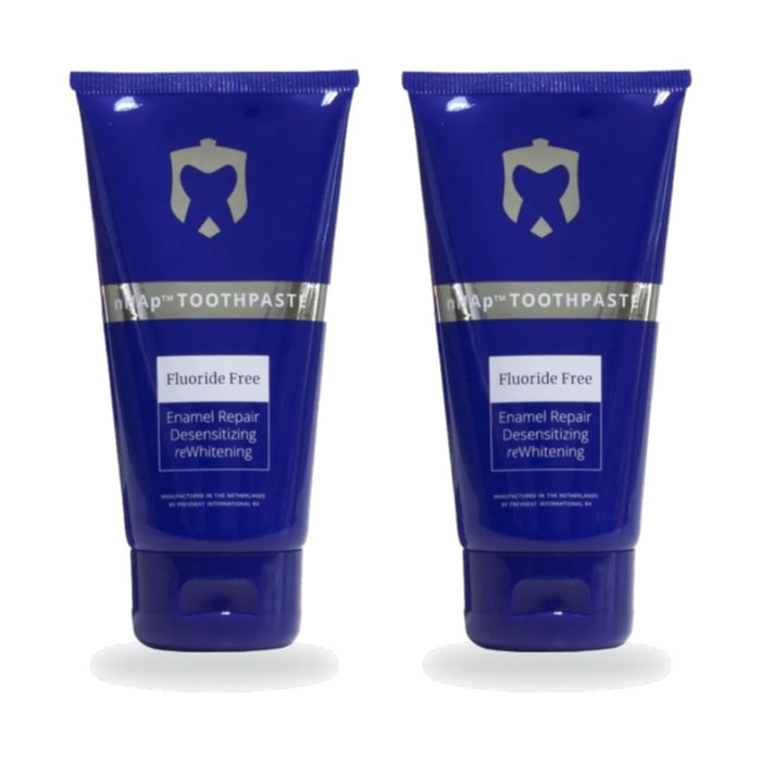 Set of 2 × PrevDent nHAp — whitening toothpaste fluoride-free, 2 × 80 ml