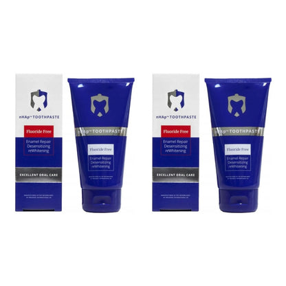 Set of 2 × PrevDent nHAp — whitening toothpaste fluoride-free, 2 × 80 ml