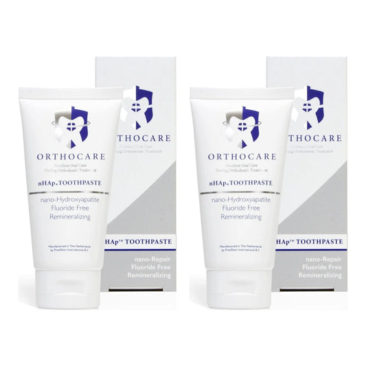Zestaw 2 × PrevDent OrthoCare nHAp — pasta do zębów dla osób z aparatem, 2 × 80 ml